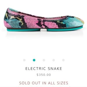 Tieks Electric Snake Size 7
